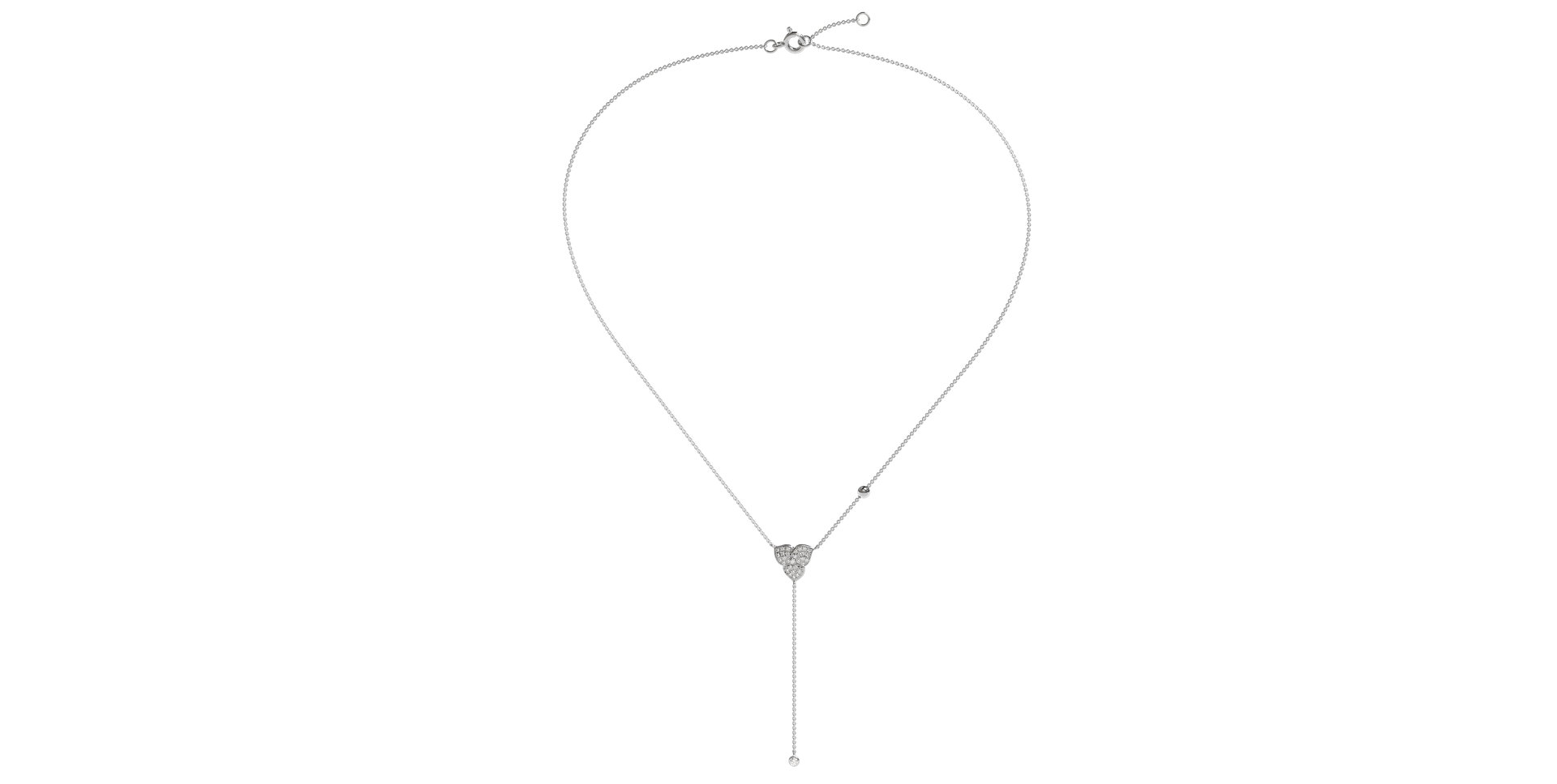 Diamond necklace Petal Waterfall