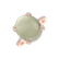 Diamond ring with Prehnite Niche5