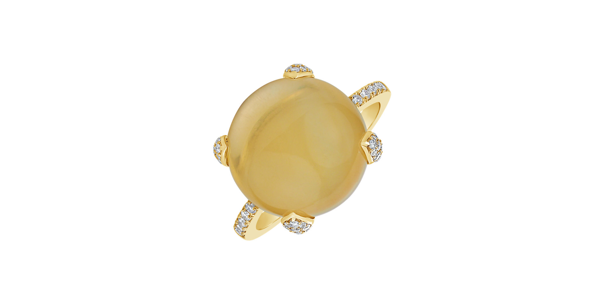 Ring with Citrine and diamonds Allure Drop