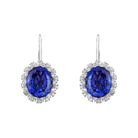 Diamond earrings with Tanzanite Tanzania Dream