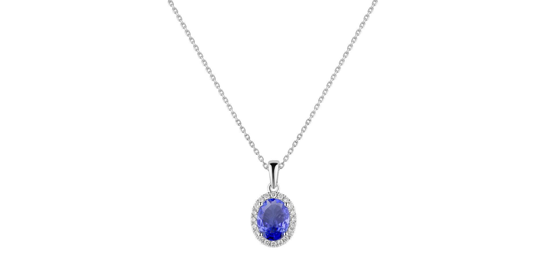 Diamond pendant with Tanzanite Princess Essence