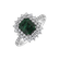 Diamond ring with Emerald Mystery Princess3