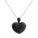 Necklace with black diamonds Heart Brilliance4