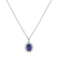 Diamond pendant with Tanzanite Princess Sparkle3
