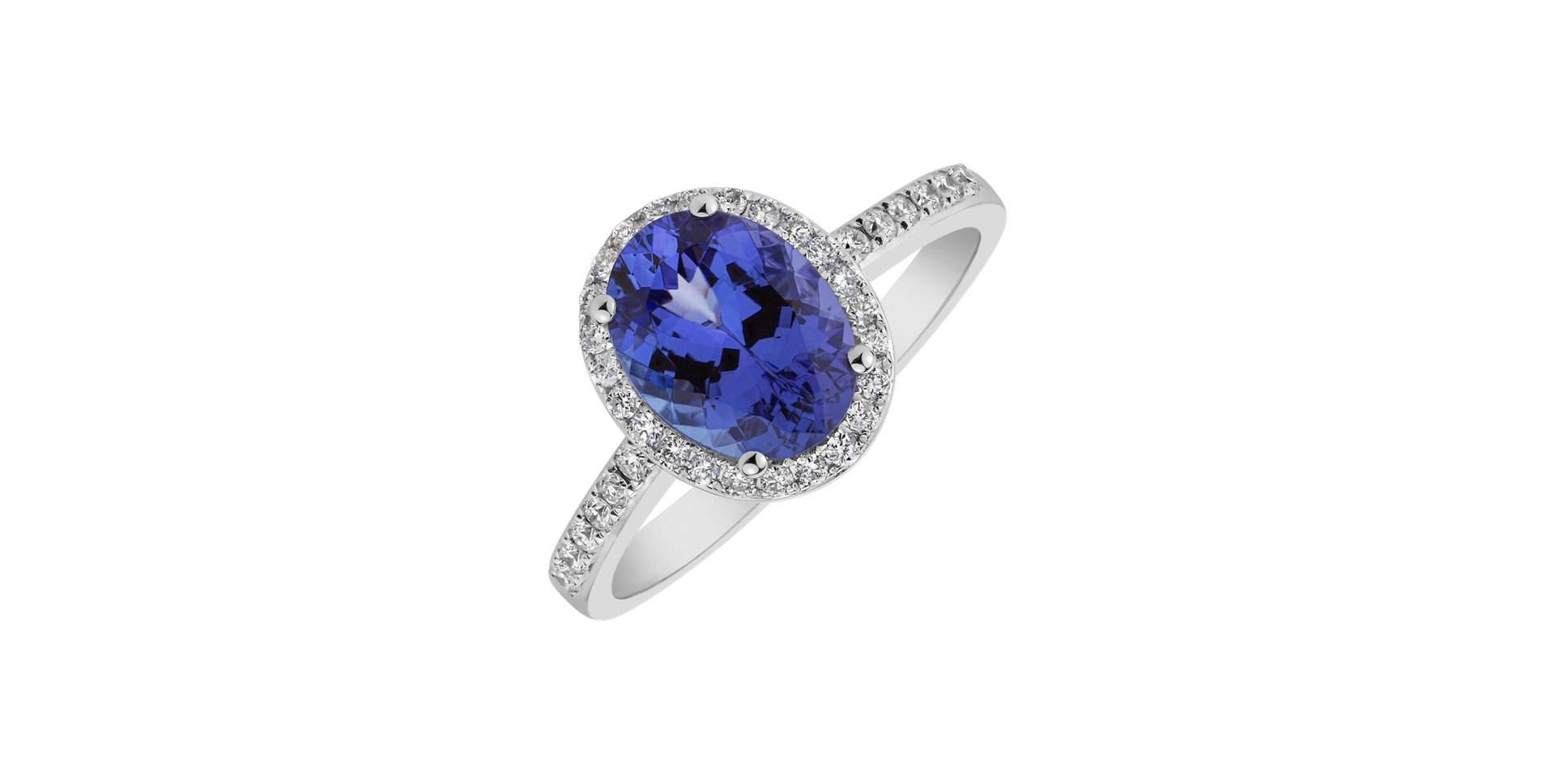 Diamond ring with Tanzanite Princess Desperation