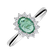 Diamond ring with Emerald Princess6