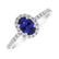 Diamond ring with Tanzanite Princess6