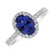 Diamond ring with Tanzanite Princess6