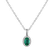 Diamond pendant with Emerald Princess4