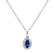 Diamond pendant with Tanzanite Princess4