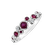 Diamond ring with Ruby Space Joy5
