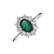 Diamond ring with Emerald Princess Joy4