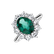 Diamond ring with Emerald Princess Joy4
