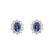 Diamond earrings with Tanzanite Princess Joy5