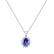Diamond pendant with Tanzanite Princess Sparkle3
