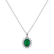 Diamond pendant with Emerald Princess Sparkle3