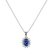 Diamond pendant with Tanzanite Princess Sparkle4