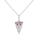 Diamond necklace with Ruby Royal Mesh3