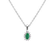 Diamond pendant with Emerald Princess4