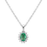 Diamond pendant with Emerald Princess4