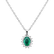 Diamond pendant with Emerald Princess3