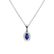 Diamond pendant with Tanzanite Princess4