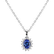 Diamond pendant with Tanzanite Princess4
