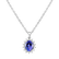 Diamond pendant with Tanzanite Princess4