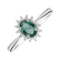 Diamond ring with Emerald Princess6