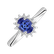 Diamond ring with Tanzanite Princess6