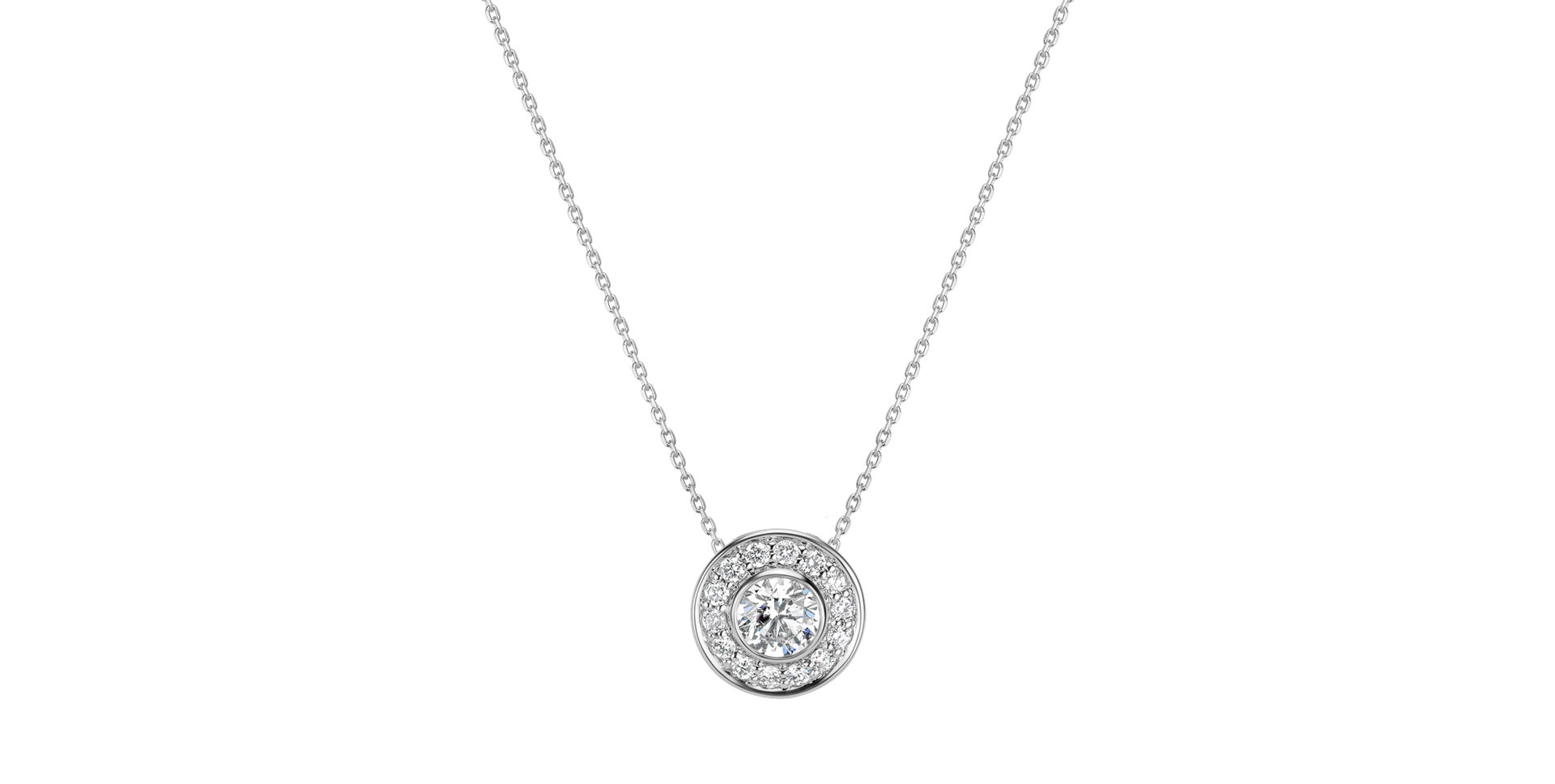 Diamond pendant Frozen Rain