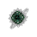 Diamond ring with Emerald Radiant Shine4