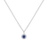 Diamond necklace with Tanzanite Radiant Shine4