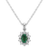 Diamond pendant with Emerald Princess4