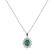 Diamond pendant with Emerald Princess4