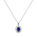 Diamond pendant with Tanzanite Princess3