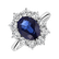 Diamond ring with Sapphire Princess6