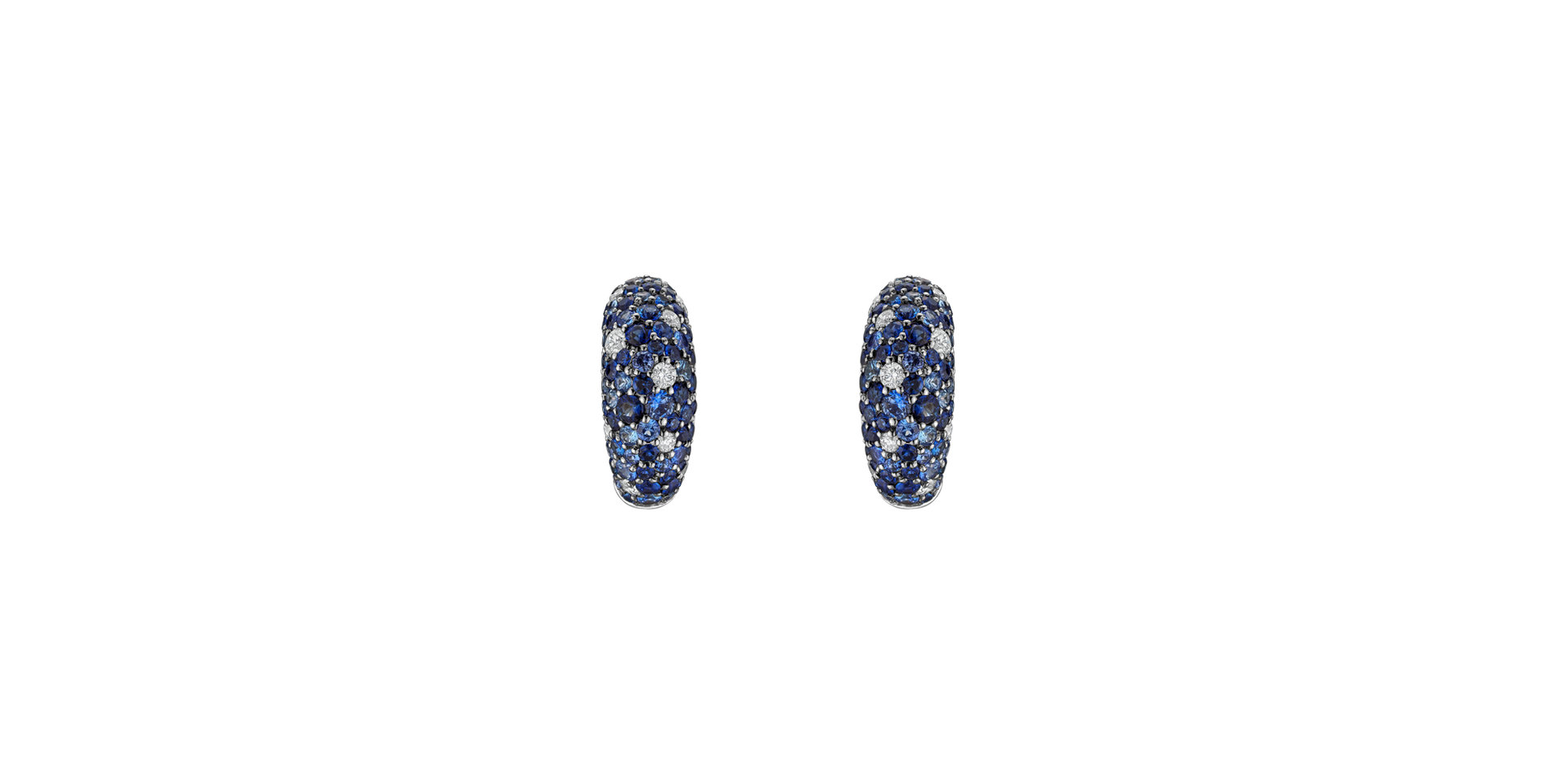 Diamond earrings and Sapphire Galaxy Fantasy