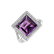 Diamond rings with Amethyst Loria4