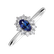 Diamond ring with Tanzanite Princess6