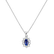 Diamond necklace with Tanzanite Goddess Elegance4