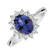 Diamond ring with Tanzanite Princess4