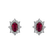 Diamond earrings with Ruby Mary Magdalene5