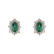 Diamond earrings with Emerald Mary Magdalene5