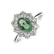 Diamond ring with Emerald Princess Joy4