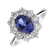 Diamond ring with Tanzanite Princess4