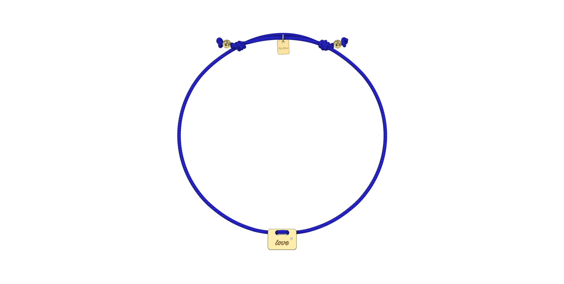 Diamond bracelet Military Stamp Love