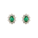 Diamond earrings with Emerald Princess5
