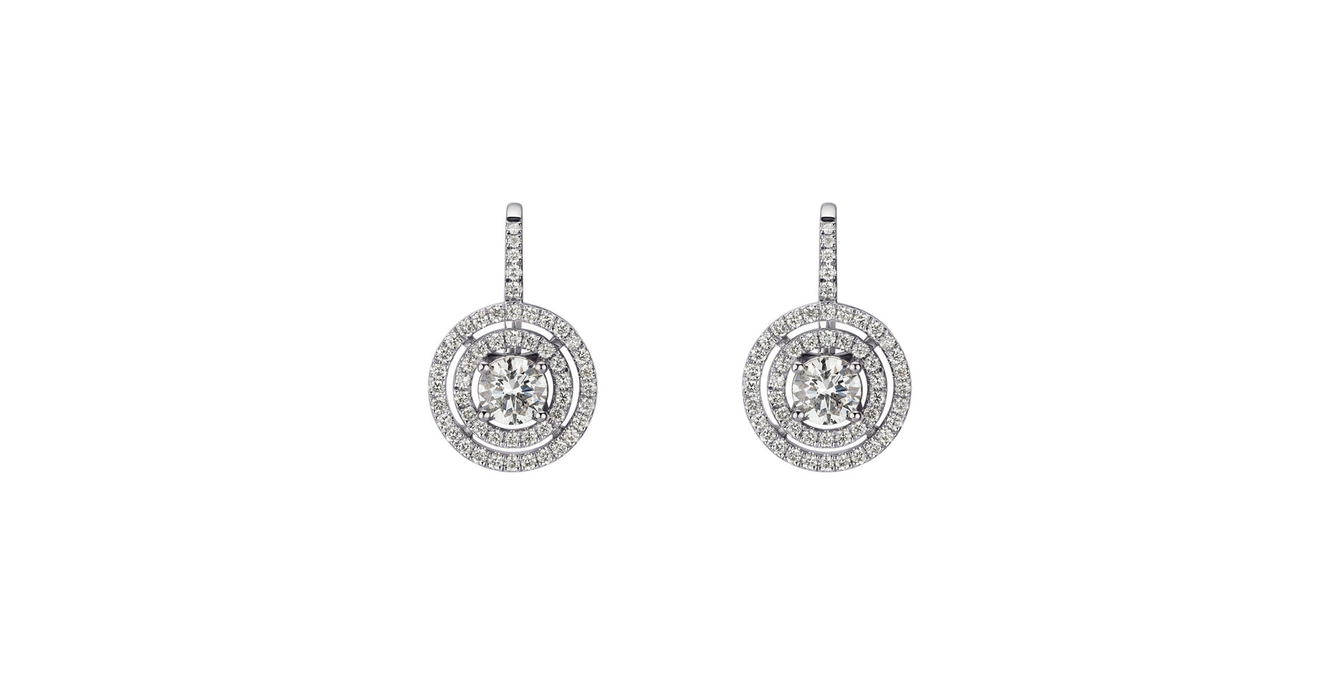 Diamond earrings Shiny Circles
