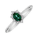 Diamond ring with Emerald Princess4